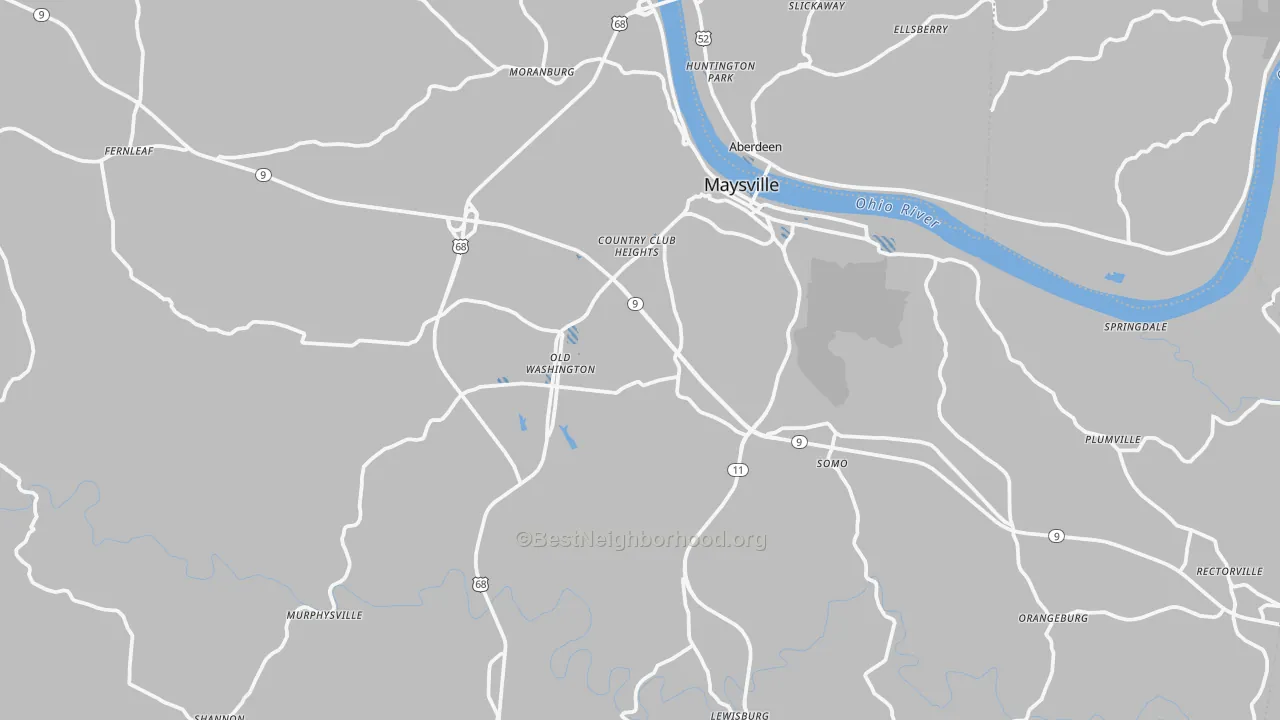 Transit Grade map of Mason County, KY