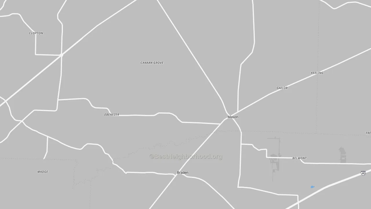 Transit Grade map of Mason, TN