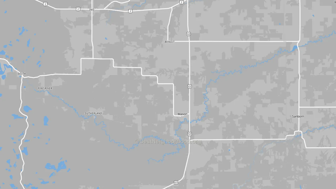 Transit Grade map of Mason, WI