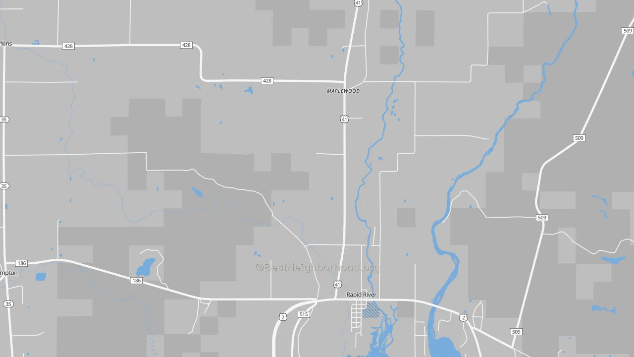 Transit Grade map of Masonville, MI