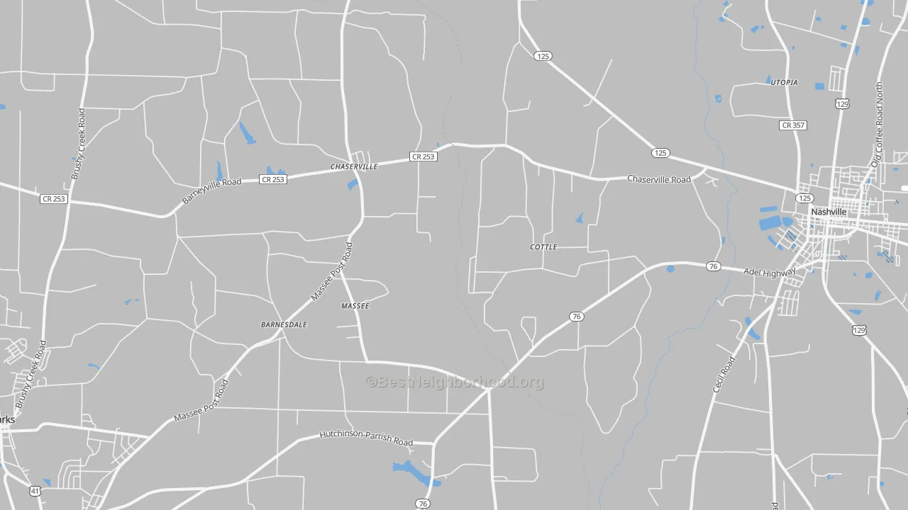 Transit Grade map of Massee, GA