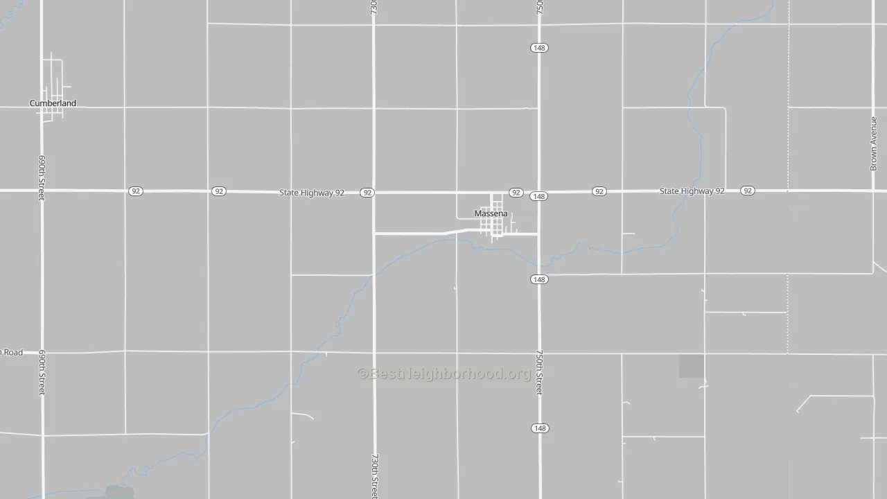 Transit Grade map of Massena, IA