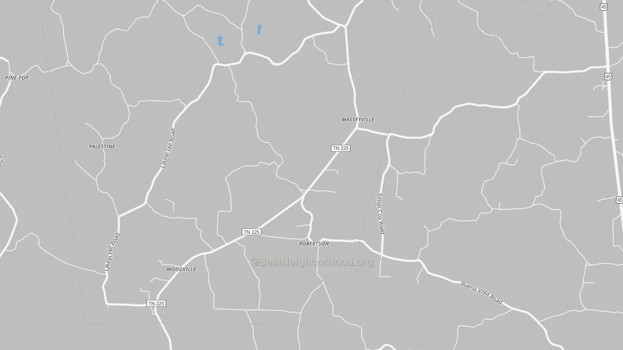 Transit Grade map of Masseyville, TN