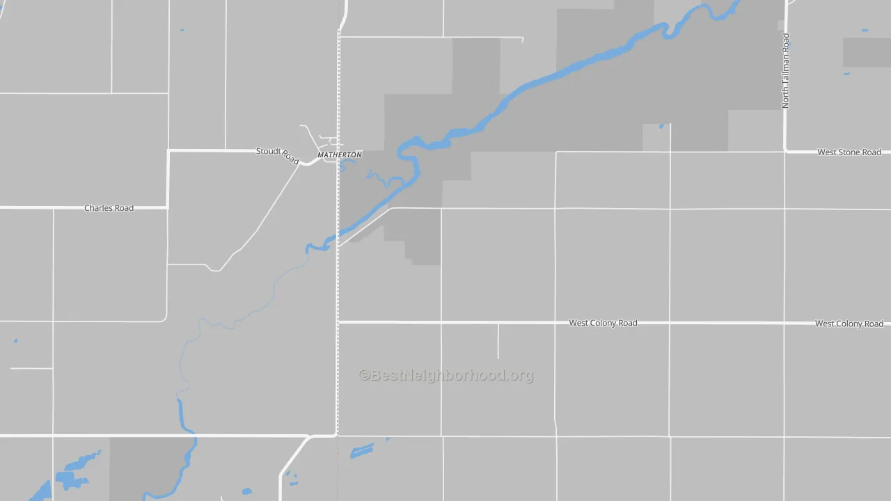 Transit Grade map of Matherton, MI