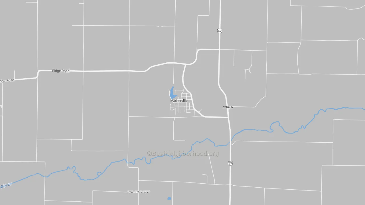 Transit Grade map of Matherville, IL