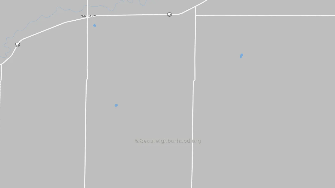 Transit Grade map of Matheson, CO