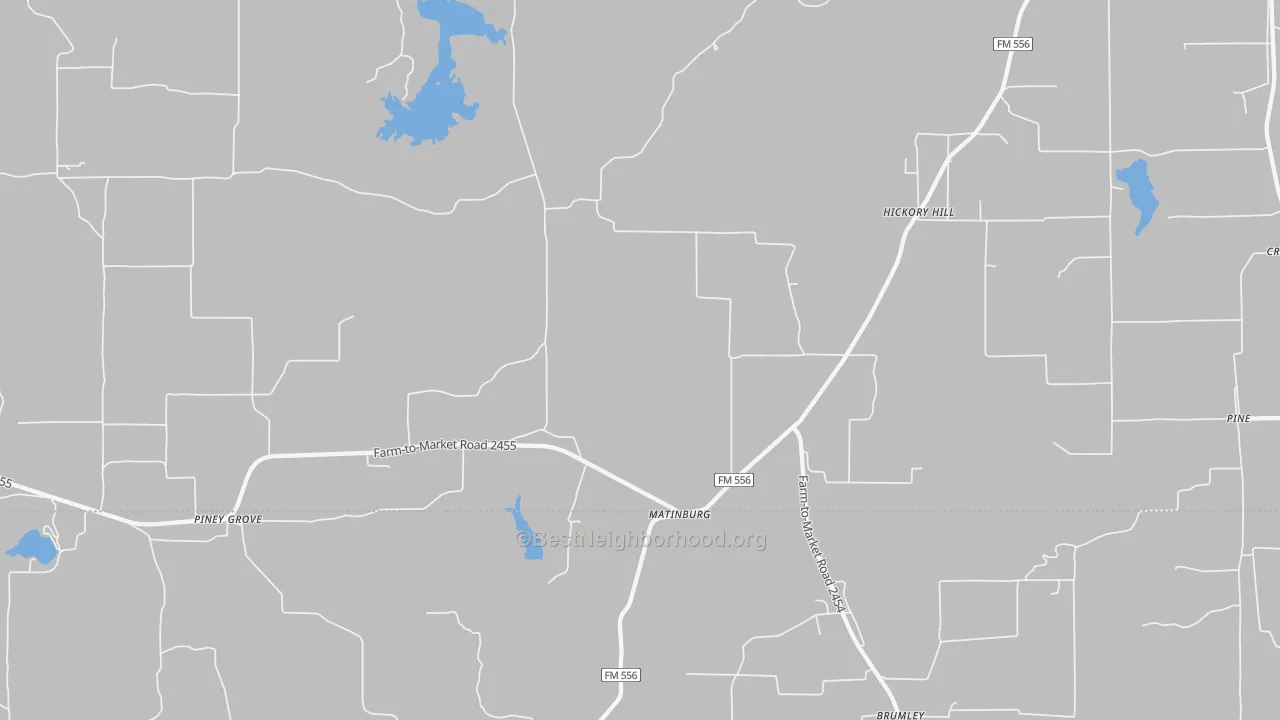 Transit Grade map of Matinburg, TX