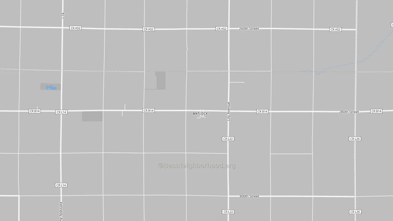 Transit Grade map of Matlock, IA