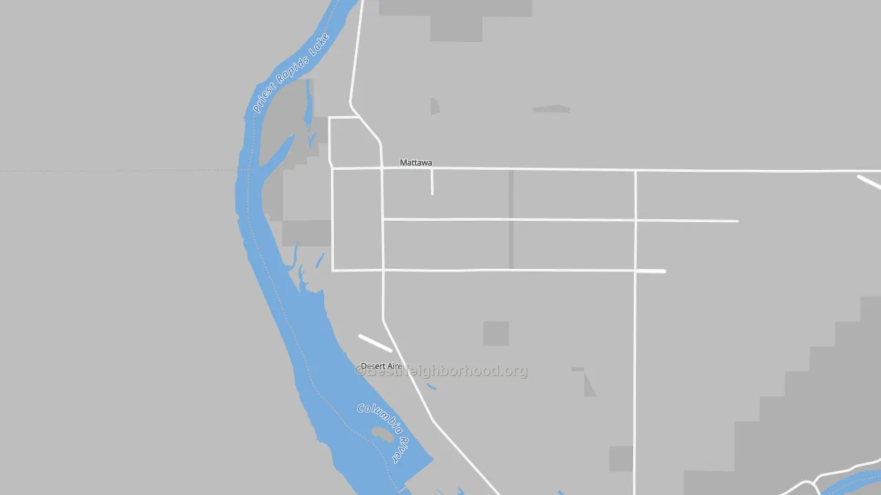 Transit Grade map of Mattawa, WA