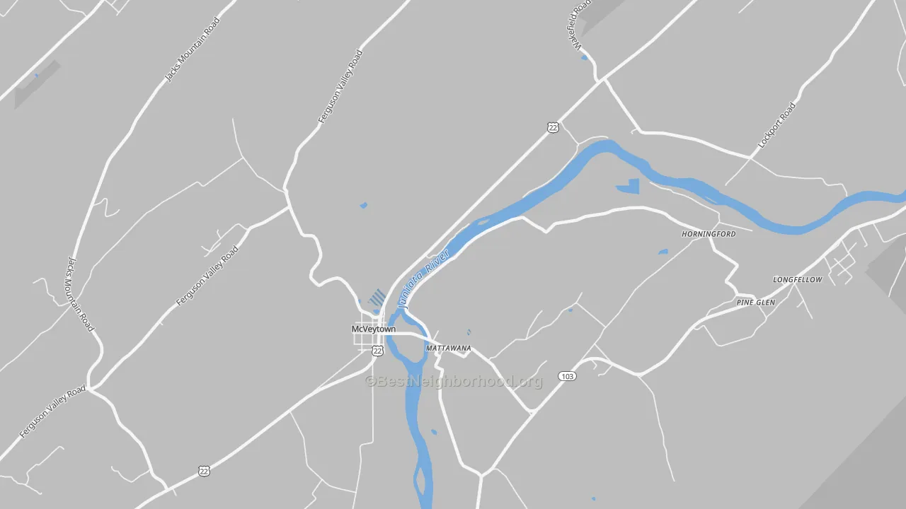 Transit Grade map of Mattawana, PA