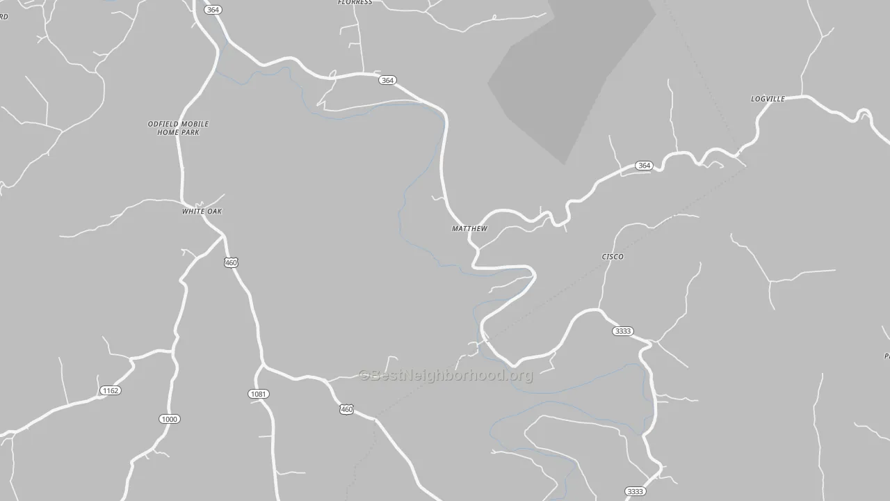 Transit Grade map of Matthew, KY
