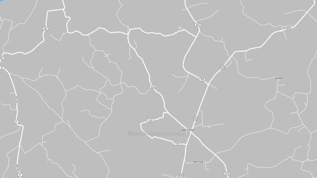 Transit Grade map of Mattoon, KY