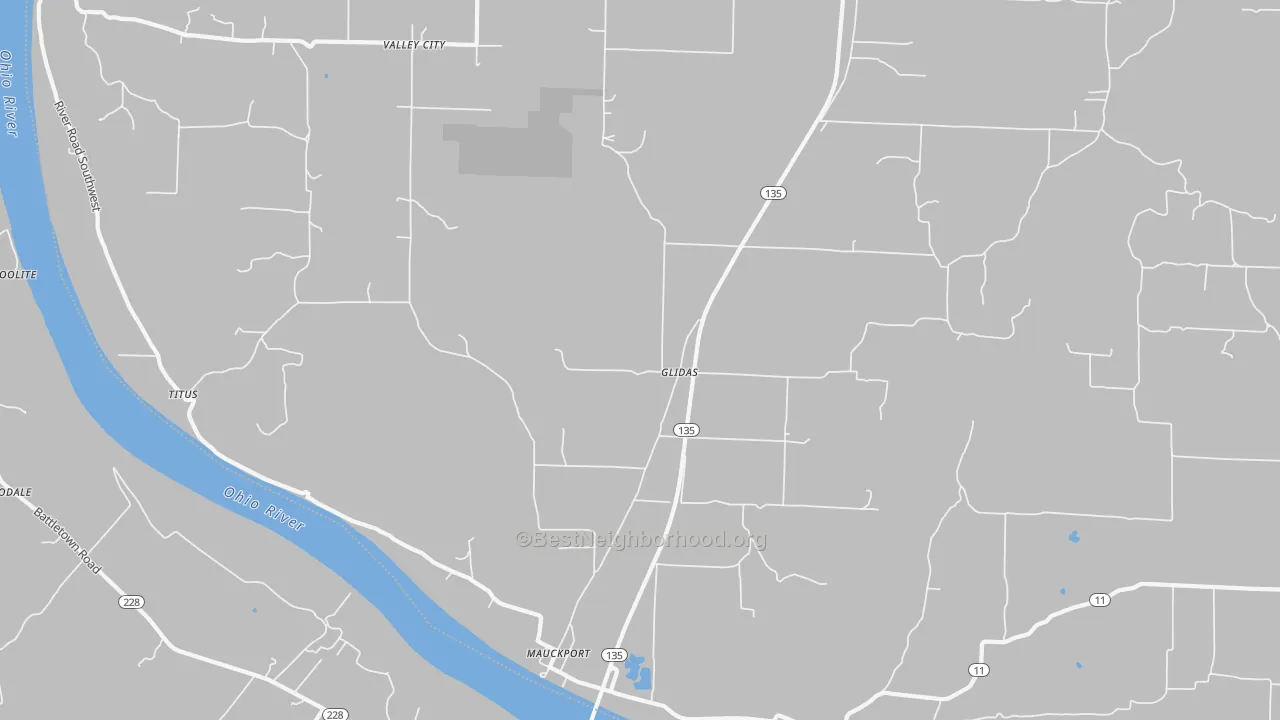 Transit Grade map of Mauckport, IN