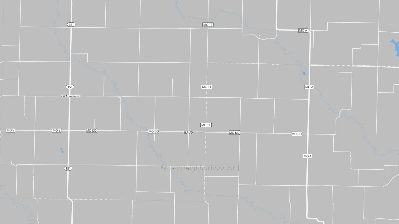 Transit Grade map of Maud, MO
