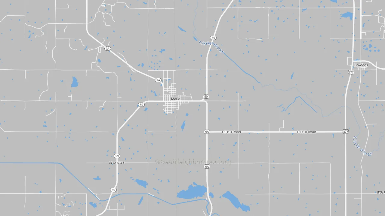 Transit Grade map of Maud, OK