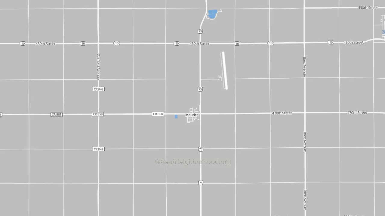 Transit Grade map of Maurice, IA