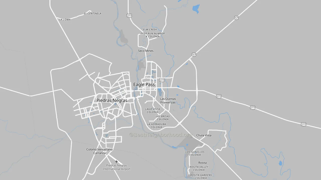 Transit Grade map of Maverick County, TX