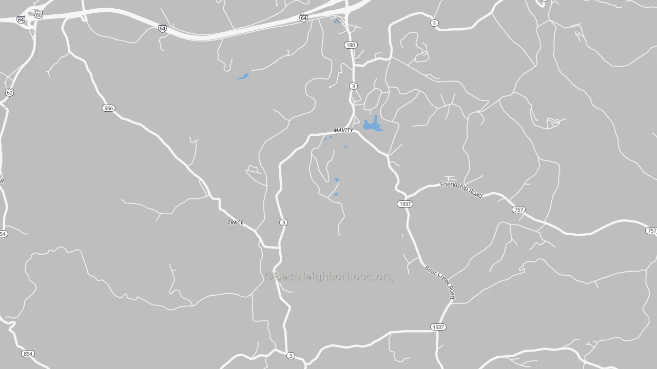 Transit Grade map of Mavity, KY