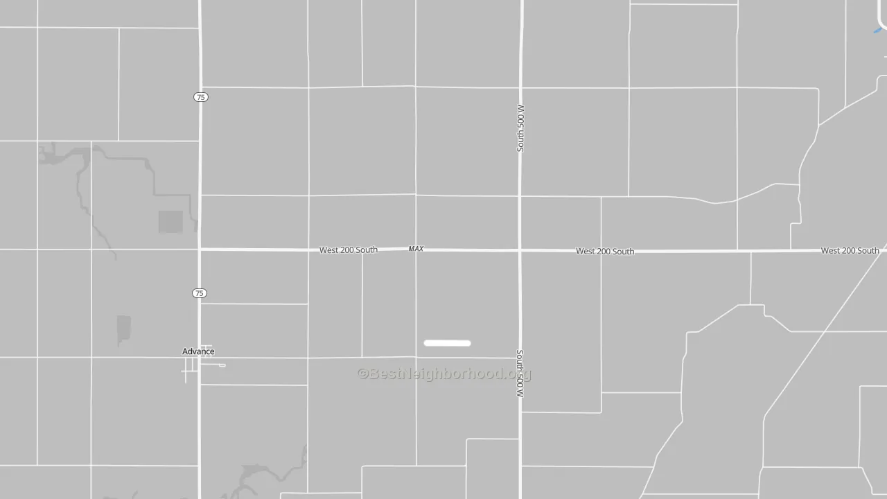 Transit Grade map of Max, IN