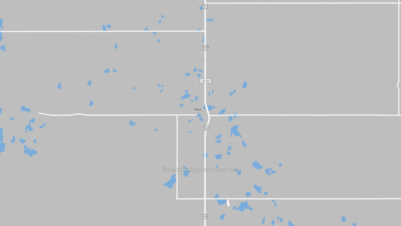 Transit Grade map of Max, ND