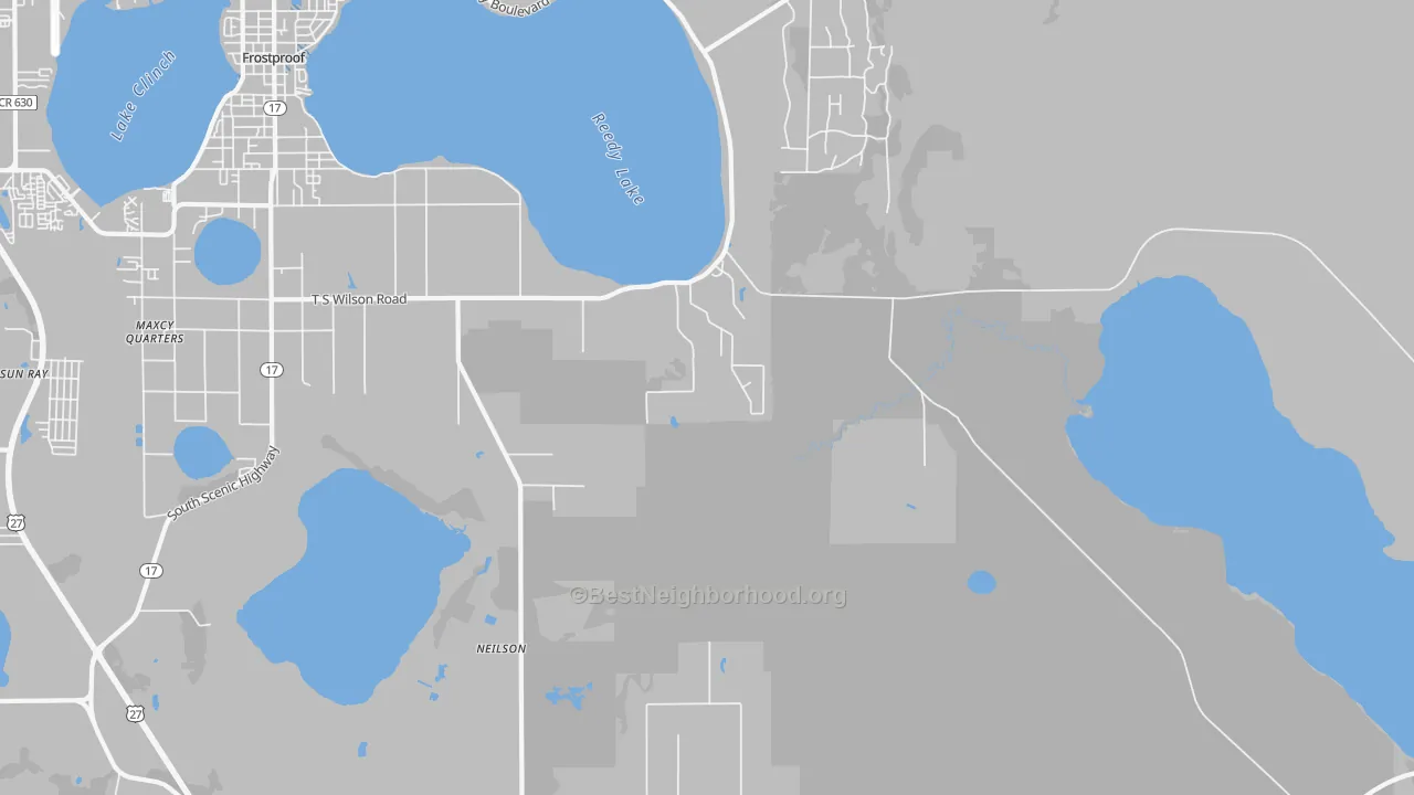 Transit Grade map of Maxcy Quarters, FL