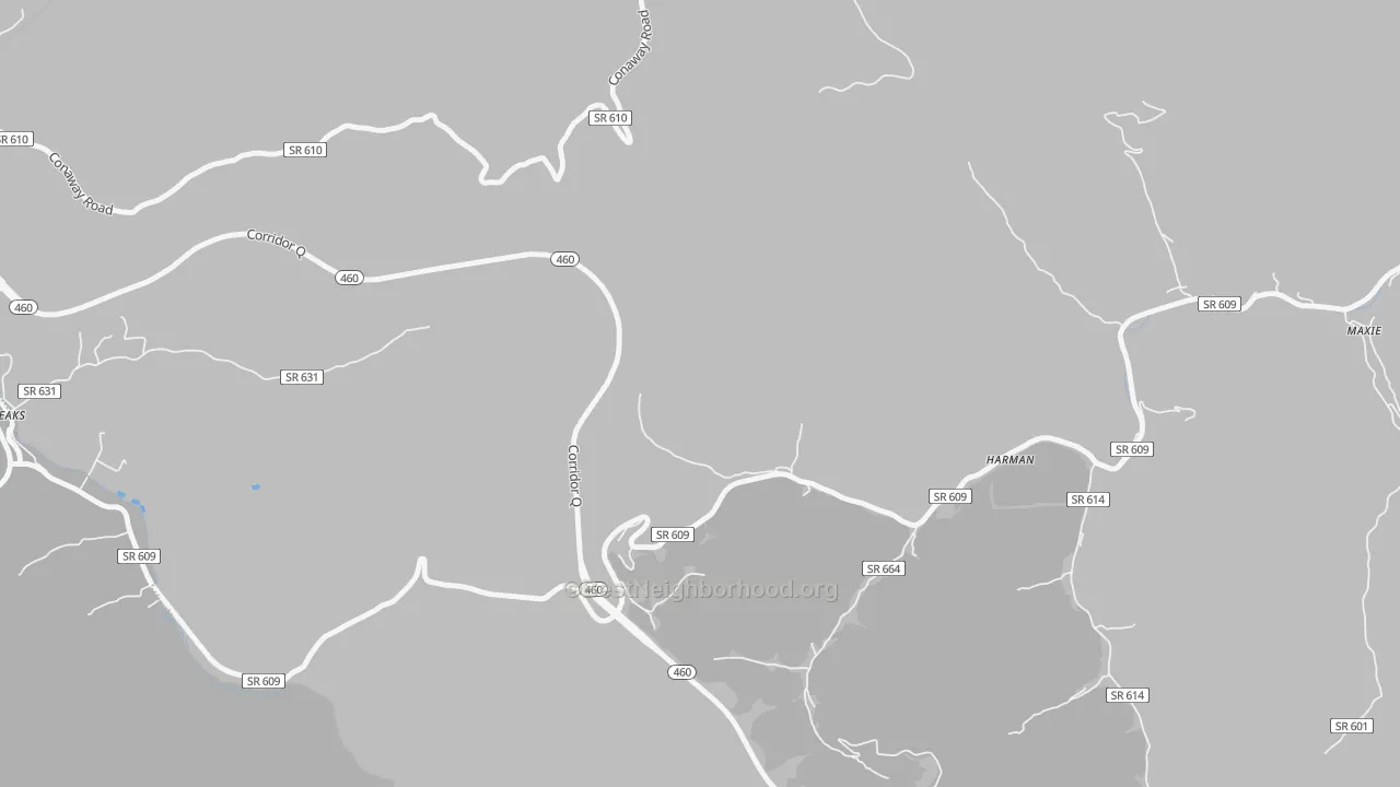 Transit Grade map of Maxie, VA