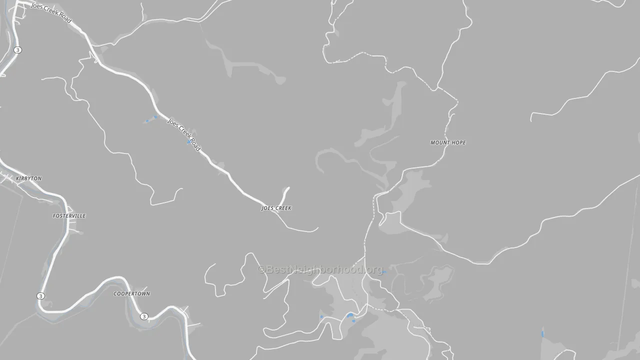 Transit Grade map of Maxine, WV