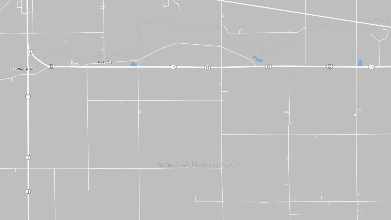 Transit Grade map of Maxville, IN