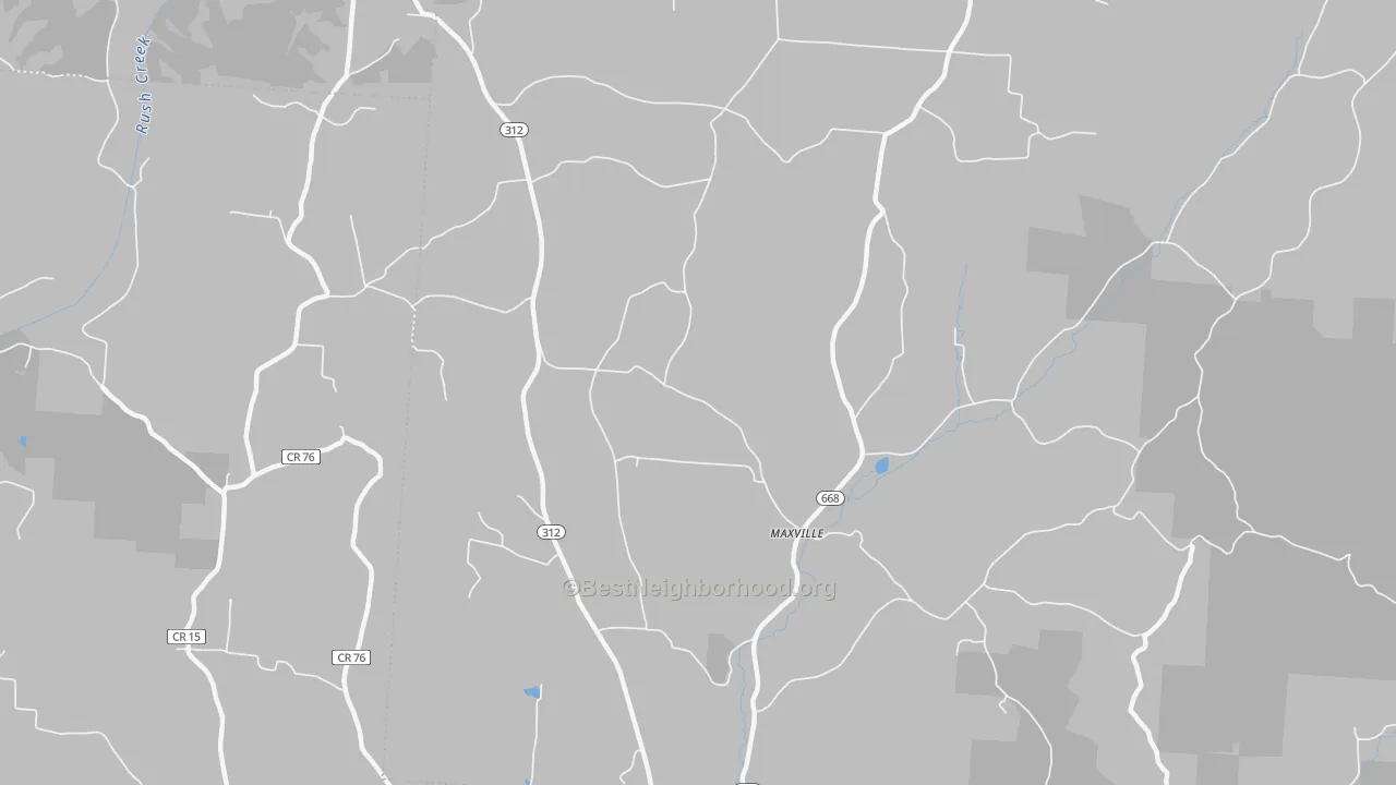 Transit Grade map of Maxville, OH