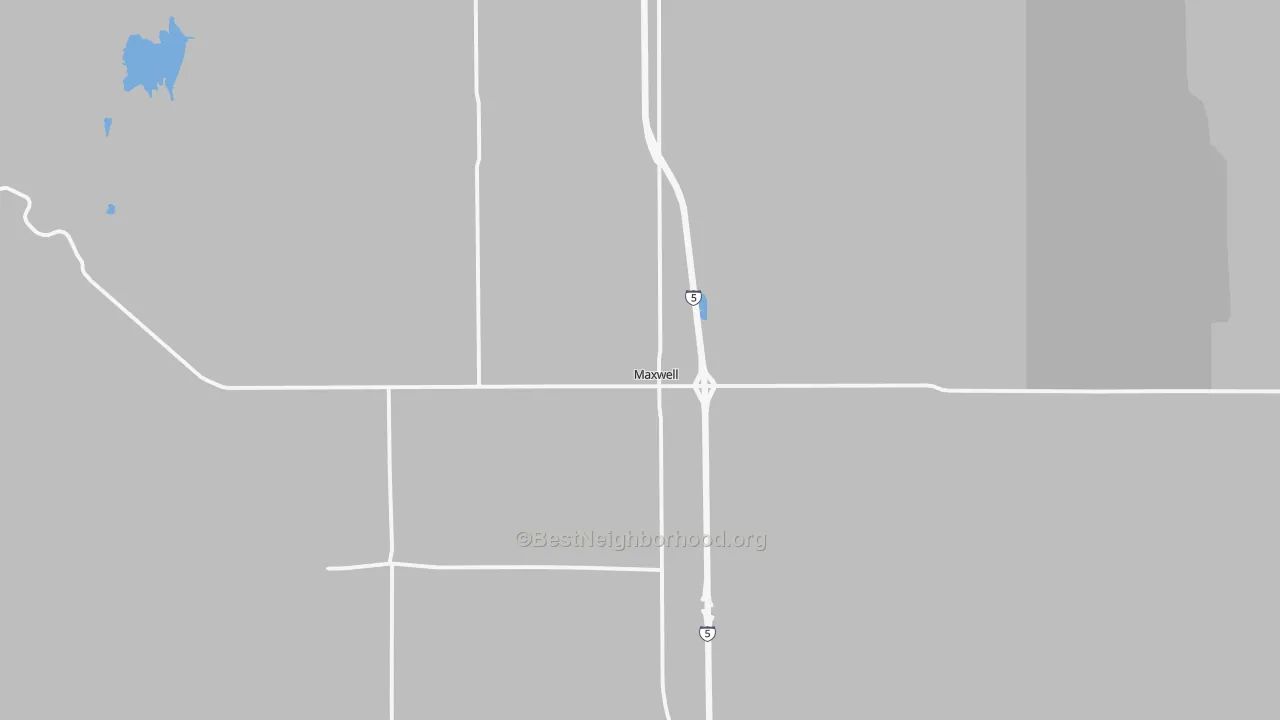 Transit Grade map of Maxwell, CA