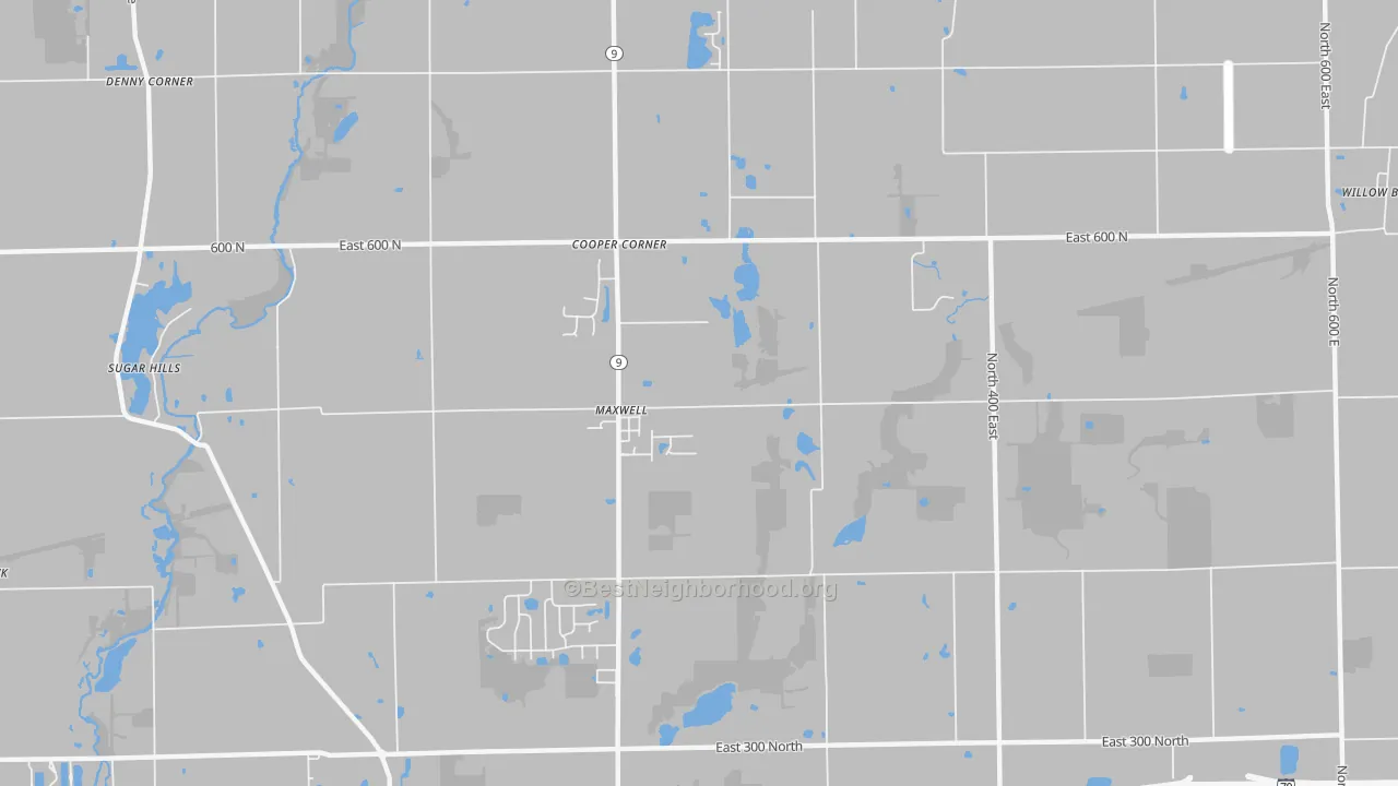 Transit Grade map of Maxwell, IN