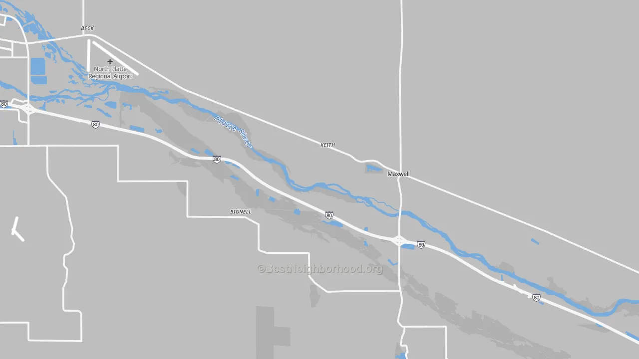 Transit Grade map of Maxwell, NE