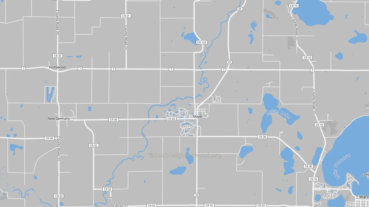 Transit Grade map of Mayer, MN