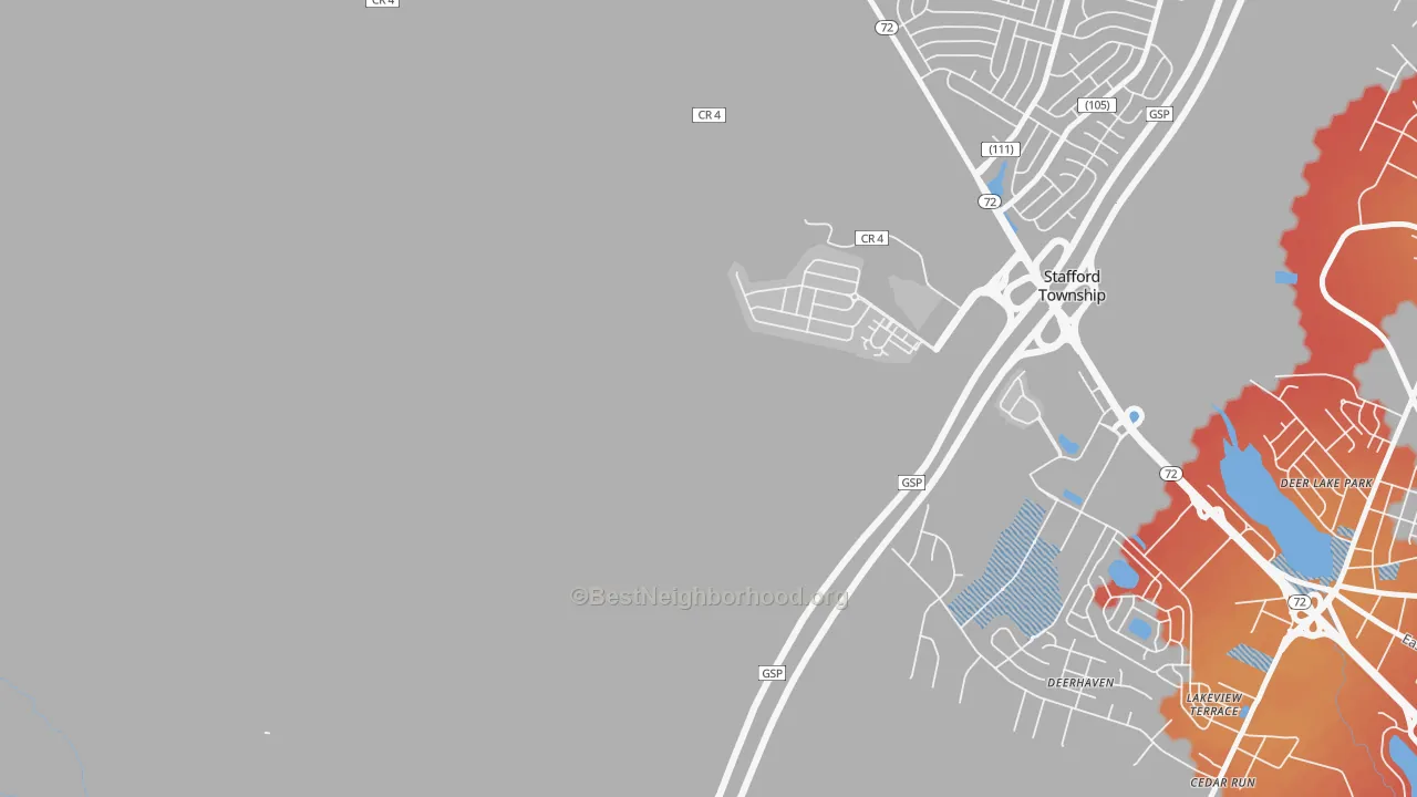 Transit Grade map of Mayetta, NJ