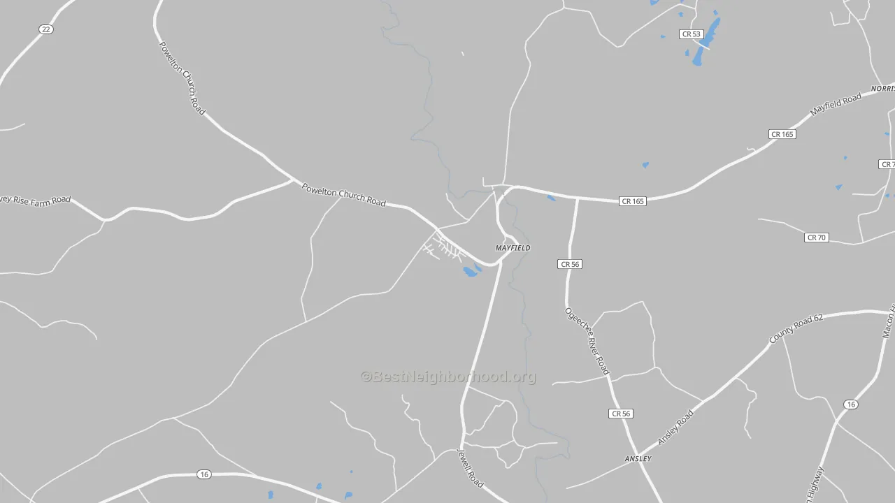 Transit Grade map of Mayfield, GA