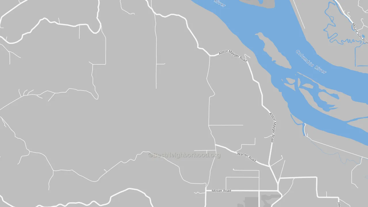 Transit Grade map of Mayger, OR