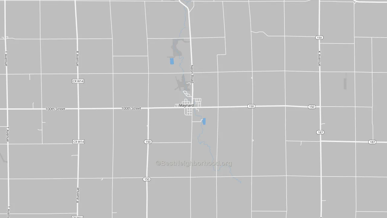 Transit Grade map of Maynard, IA