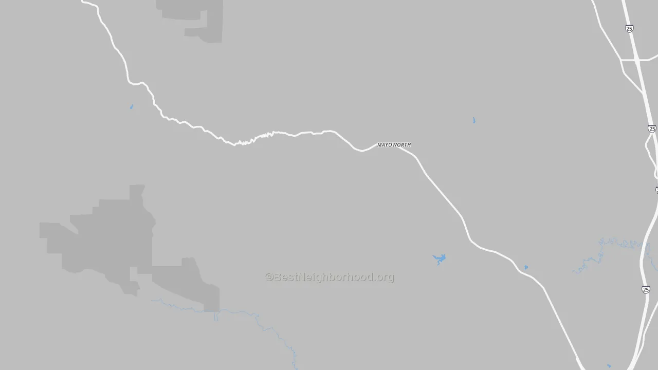 Transit Grade map of Mayoworth, WY