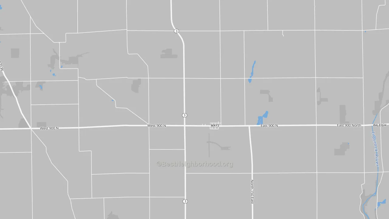 Transit Grade map of Mays, IN
