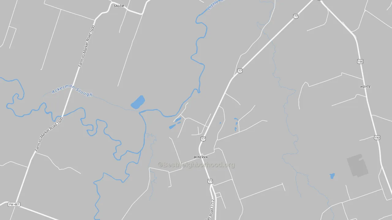 Transit Grade map of Maysfield, TX