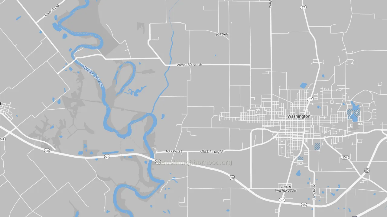 Transit Grade map of Maysville, IN