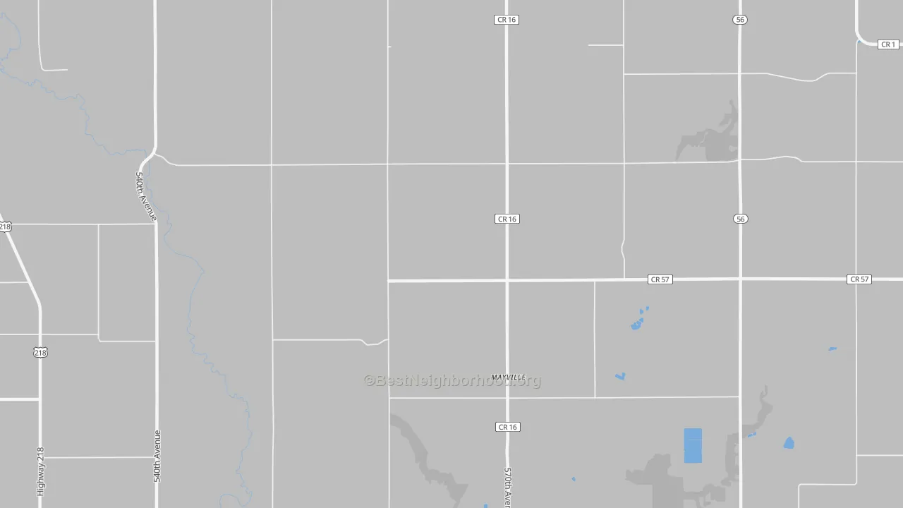 Transit Grade map of Mayville, MN
