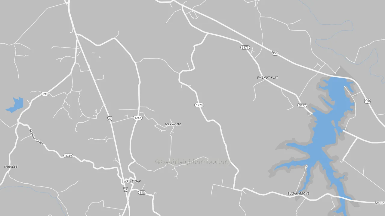 Transit Grade map of Maywood, KY