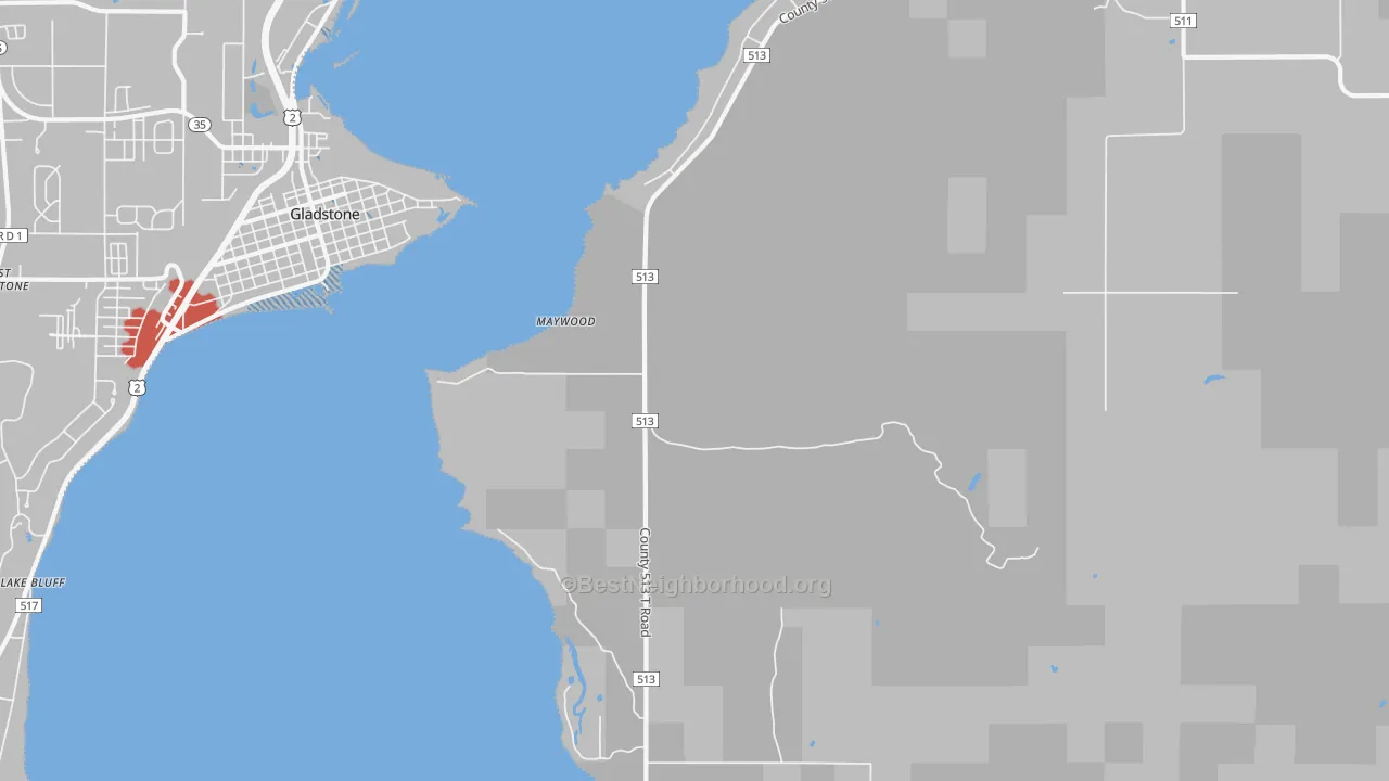 Transit Grade map of Maywood, MI