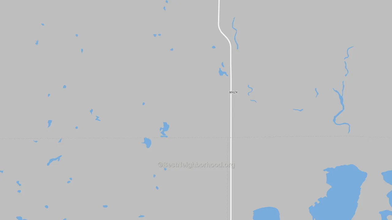 Transit Grade map of Maza, ND