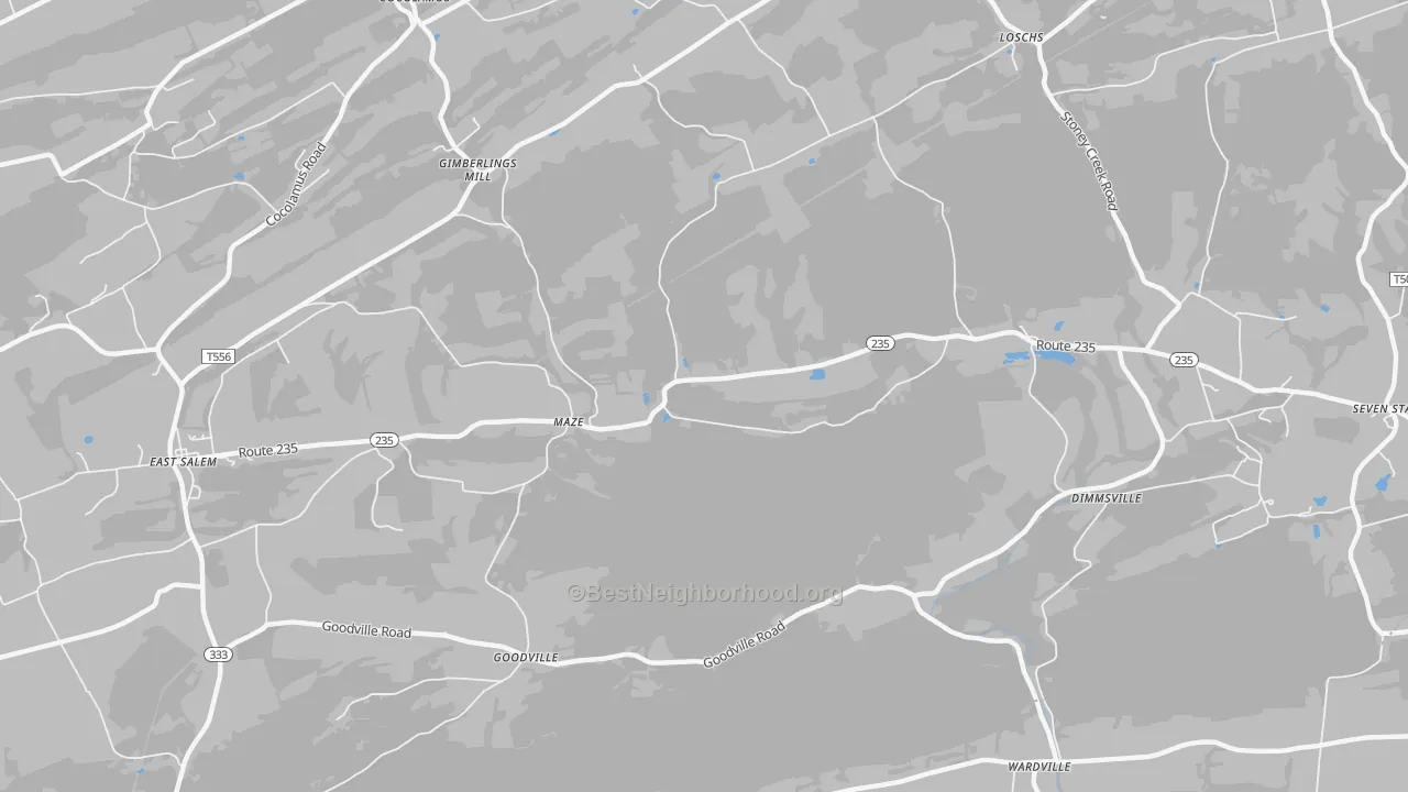 Transit Grade map of Maze, PA