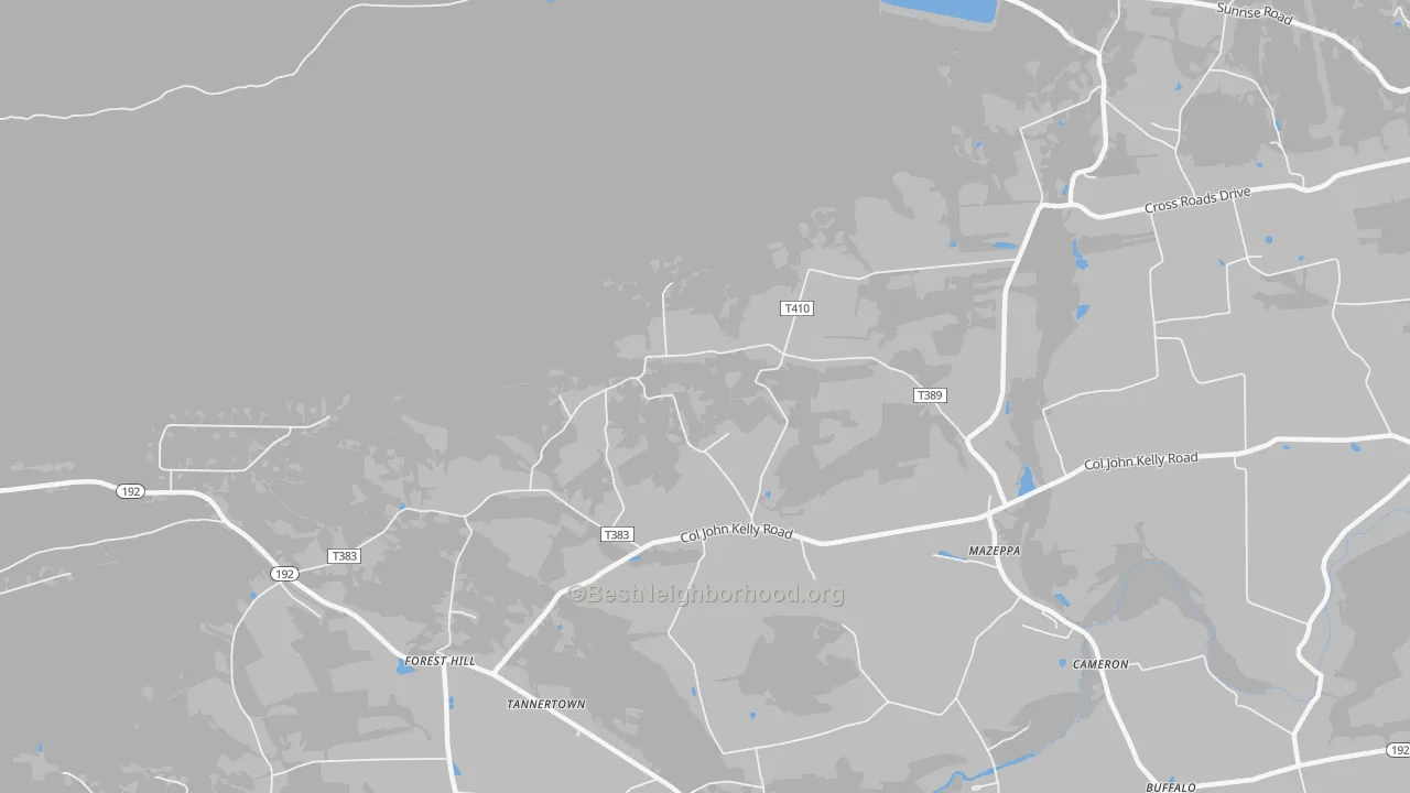Transit Grade map of Mazeppa, PA
