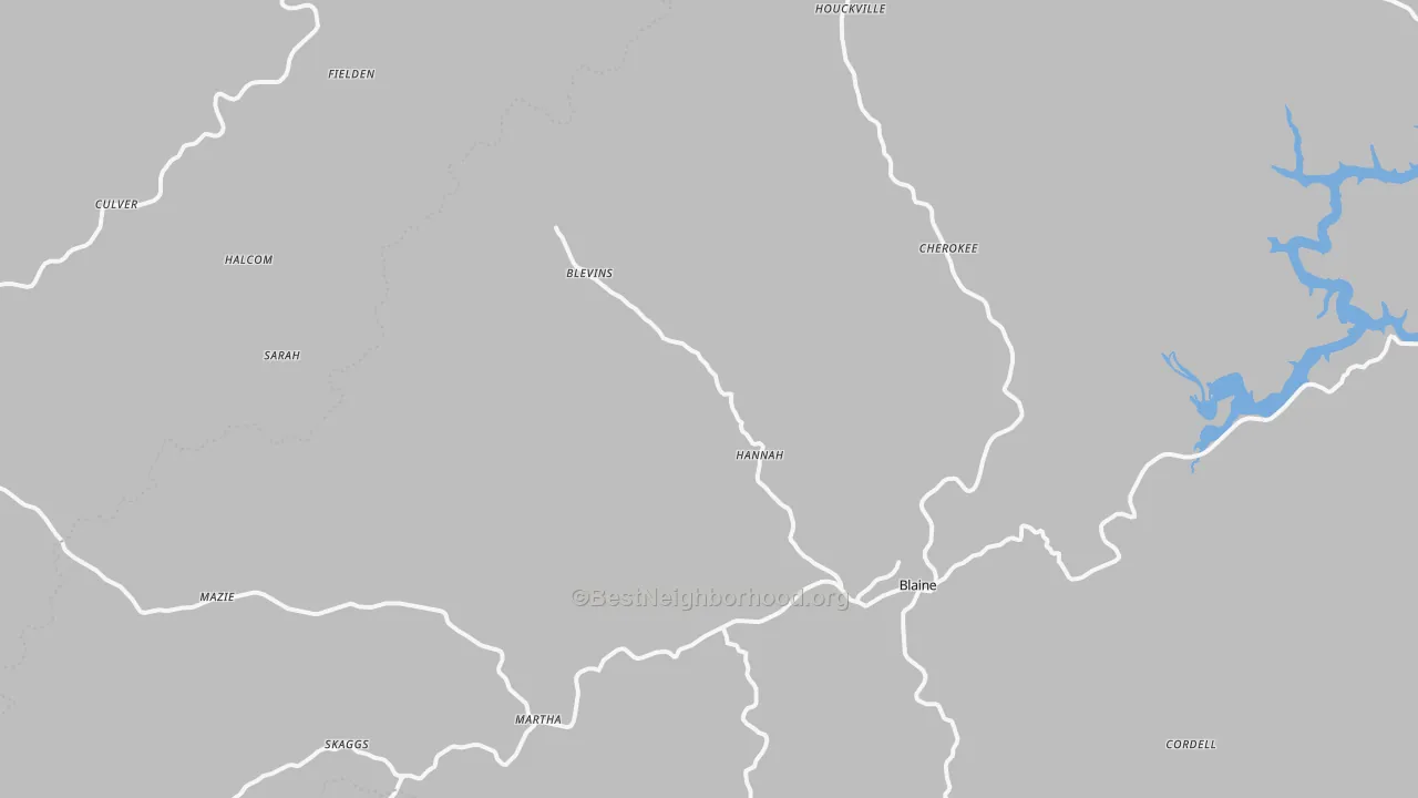 Transit Grade map of Mazie, KY
