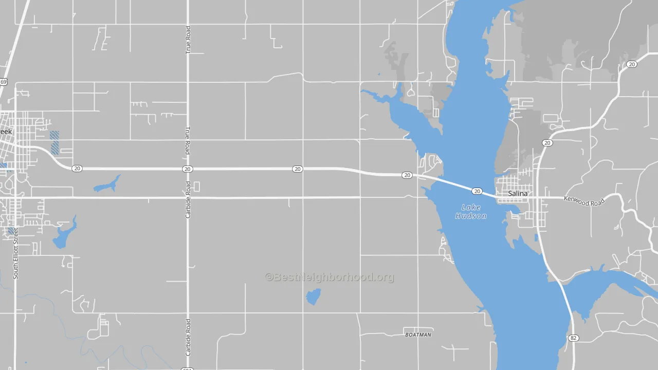 Transit Grade map of Mazie, OK