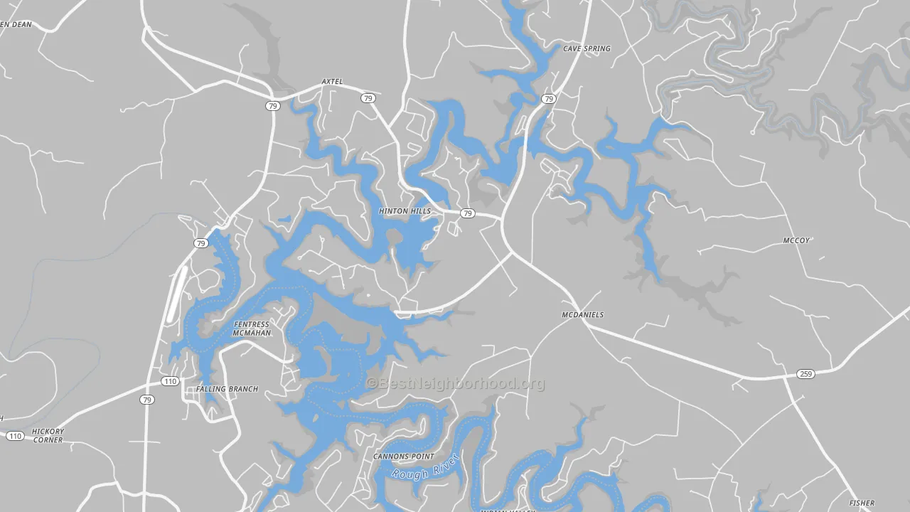 Transit Grade map of Mc Daniels, KY